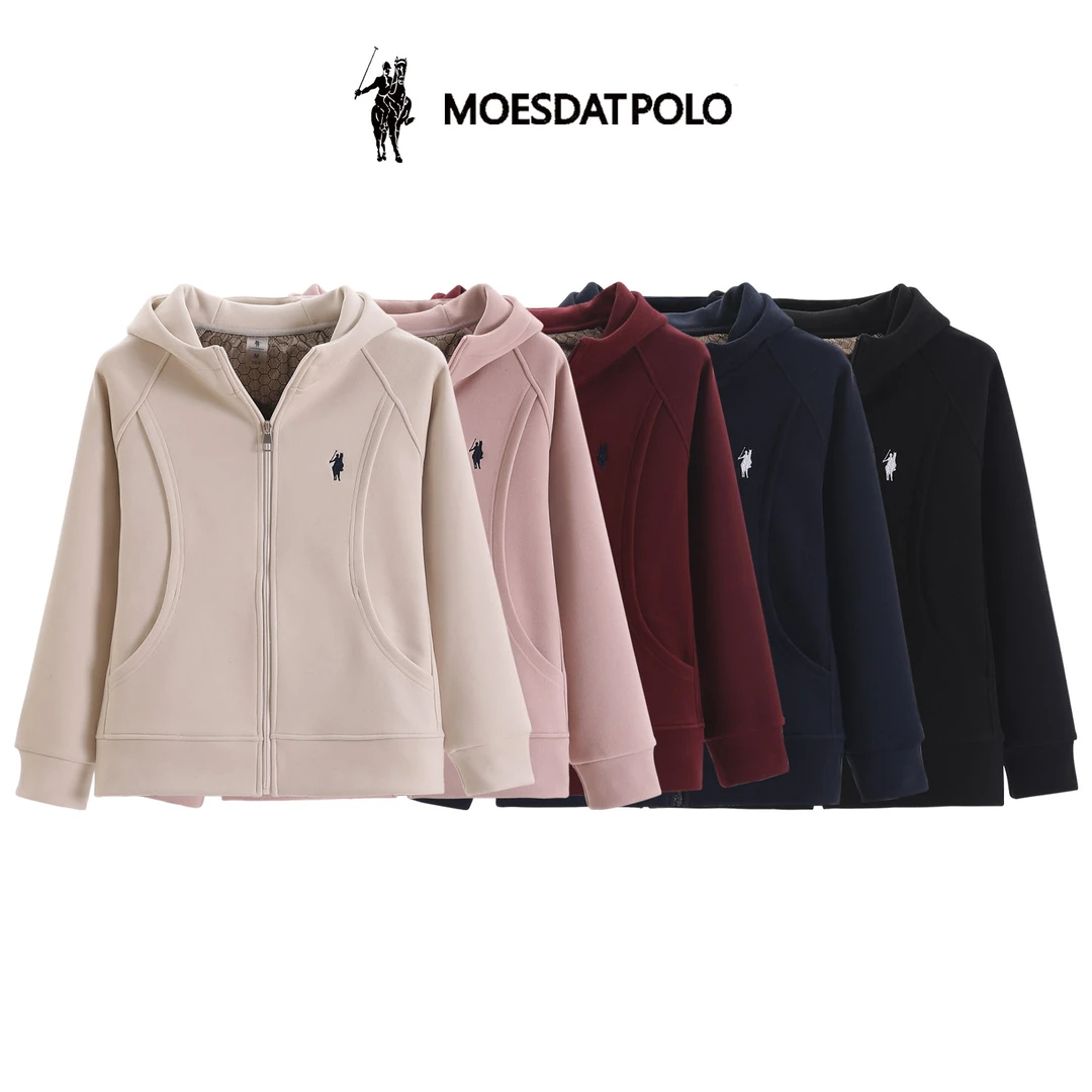 YQY-拉尔仑.保罗2025春季新款慕斯绒防风女连帽外套-1942