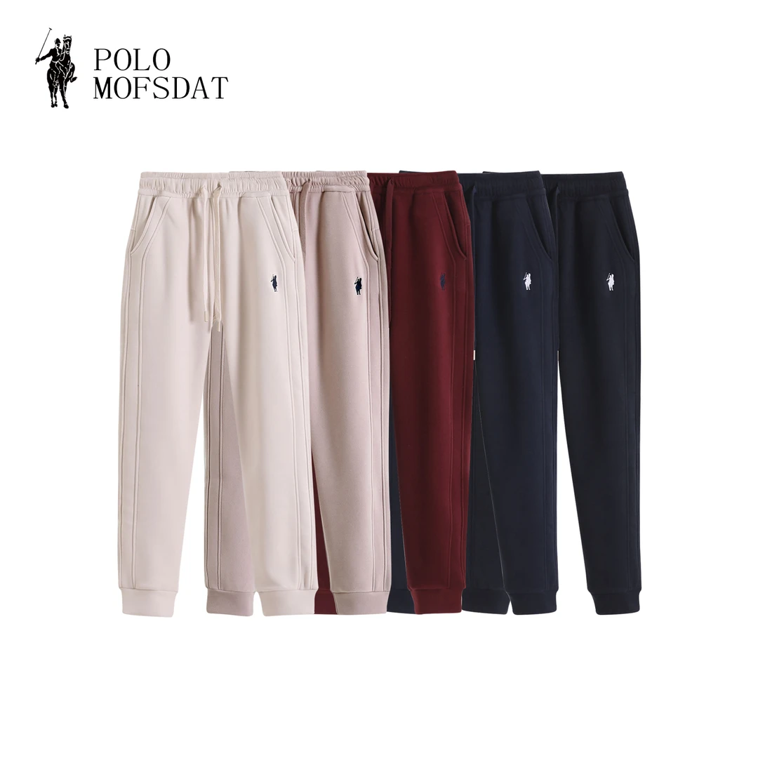 拉尔仑保罗【现羊绒桑蚕丝巨显瘦】九级防风绒厚宽松直筒裤JX-3668Q