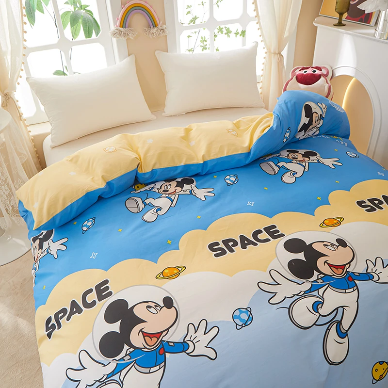 2024新款卡通可爱儿童纯棉被套单件学生斜纹被罩