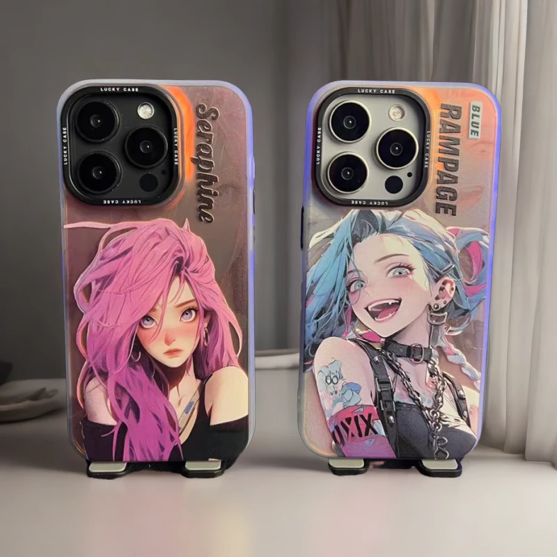 彩银-手机壳苹果华为OPPOVIVO小米萨勒芬妮金克斯时尚创意潮壳