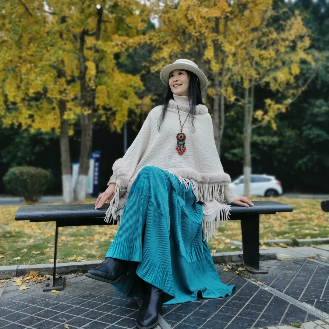 【丽丽推荐】【孔雀裙】秋冬新款长裙显瘦金丝绒超长款大摆百褶女