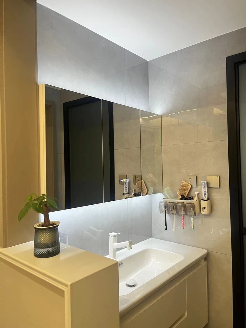 智能实木浴室镜柜卫生间镜柜收纳梳妆镜洗手厕所镜带置物架除雾镜