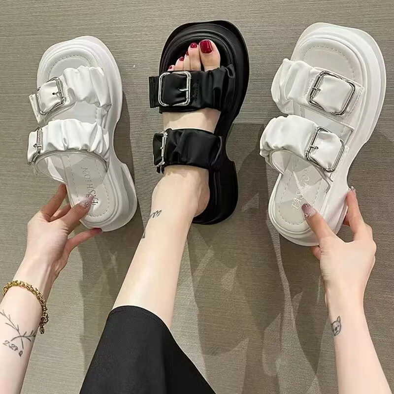 501时尚休闲百搭马蹄跟凉拖503