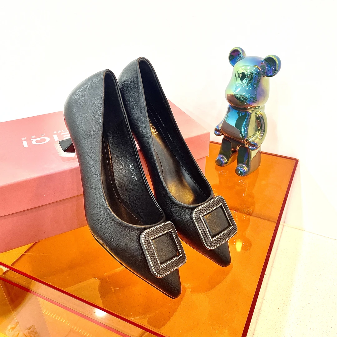 看颜色图片，时尚休闲百搭小跟鞋339-11