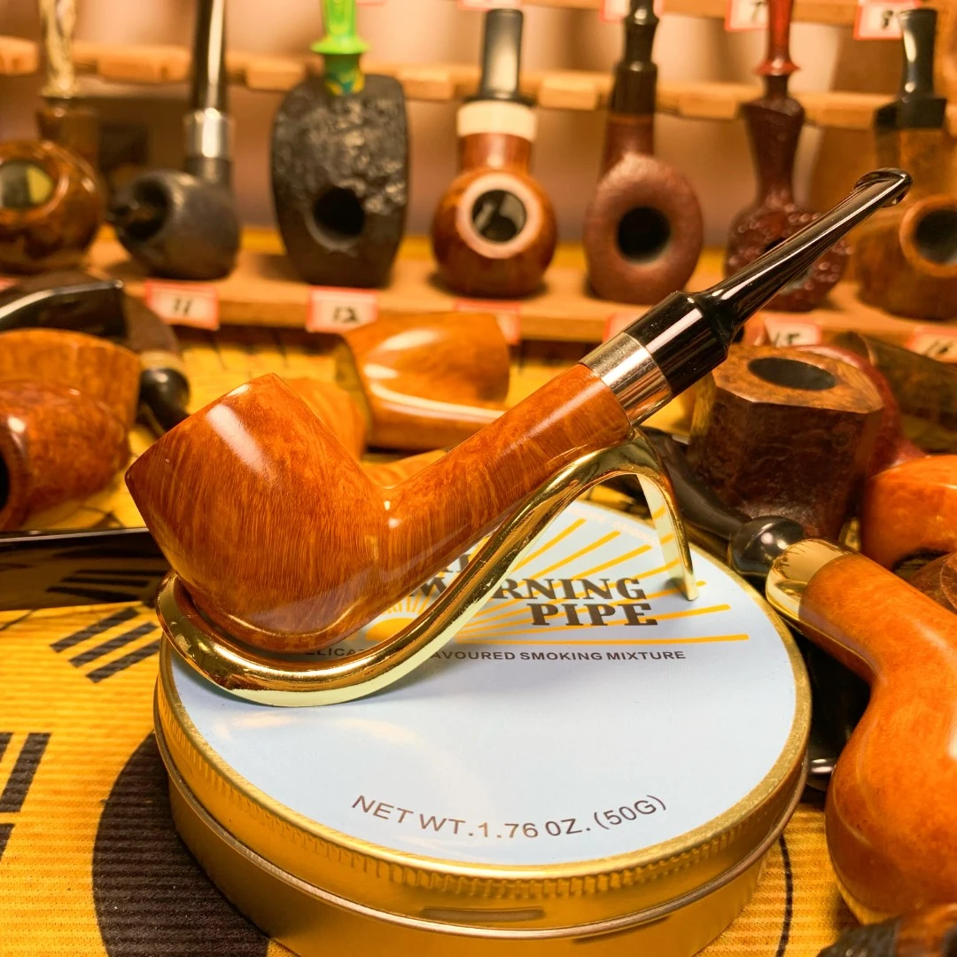 【长腿撞球】精品手工烟斗进口石楠木长130深34口18