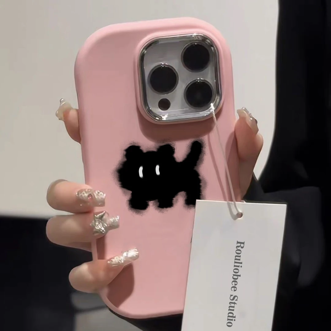 惊奇黑猫肤感壳适用苹果15手机壳iphone13/14promax防摔12/11女软