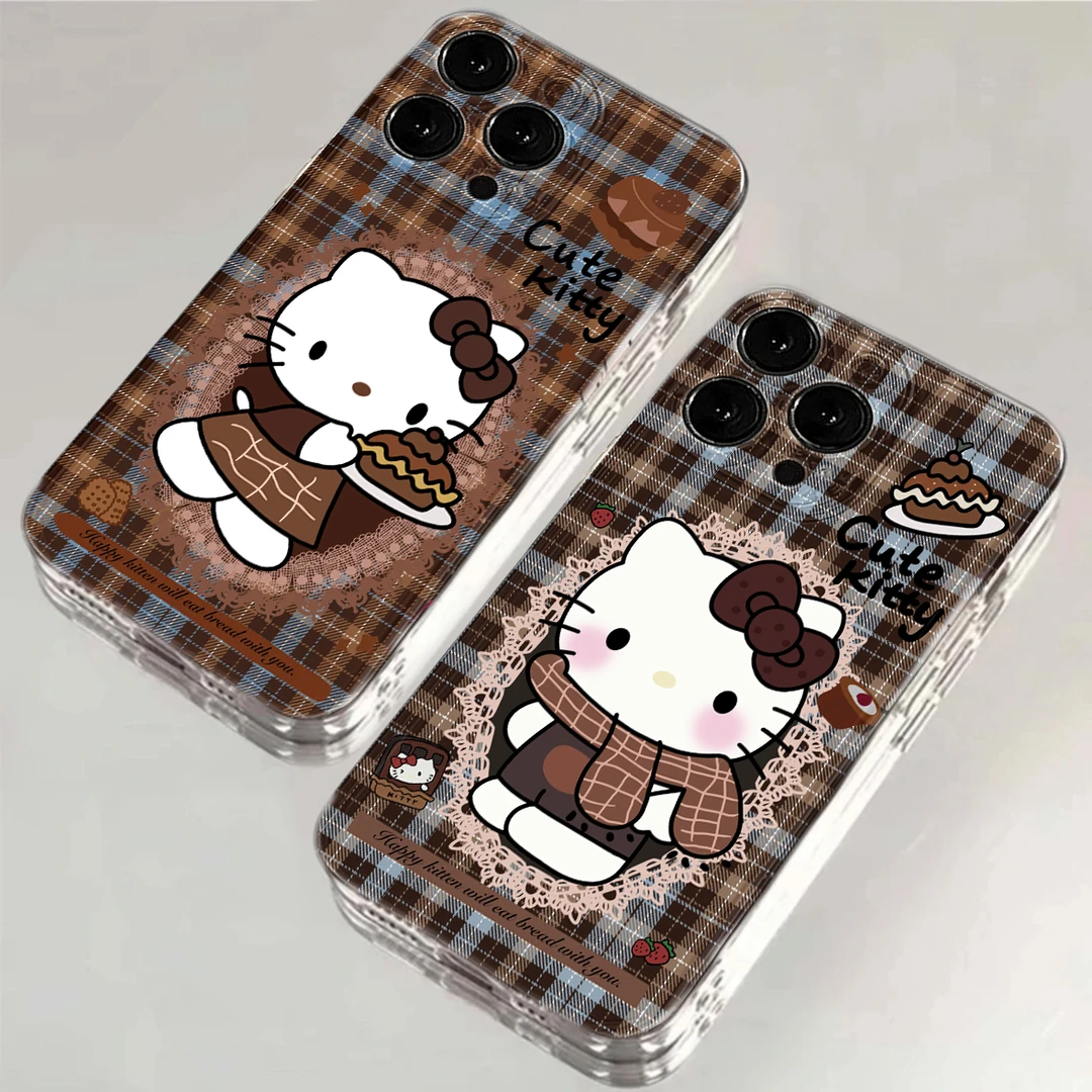 格纹美拉德KT适用iPhone15/14/13/12手机壳苹果小米oppovivo华为