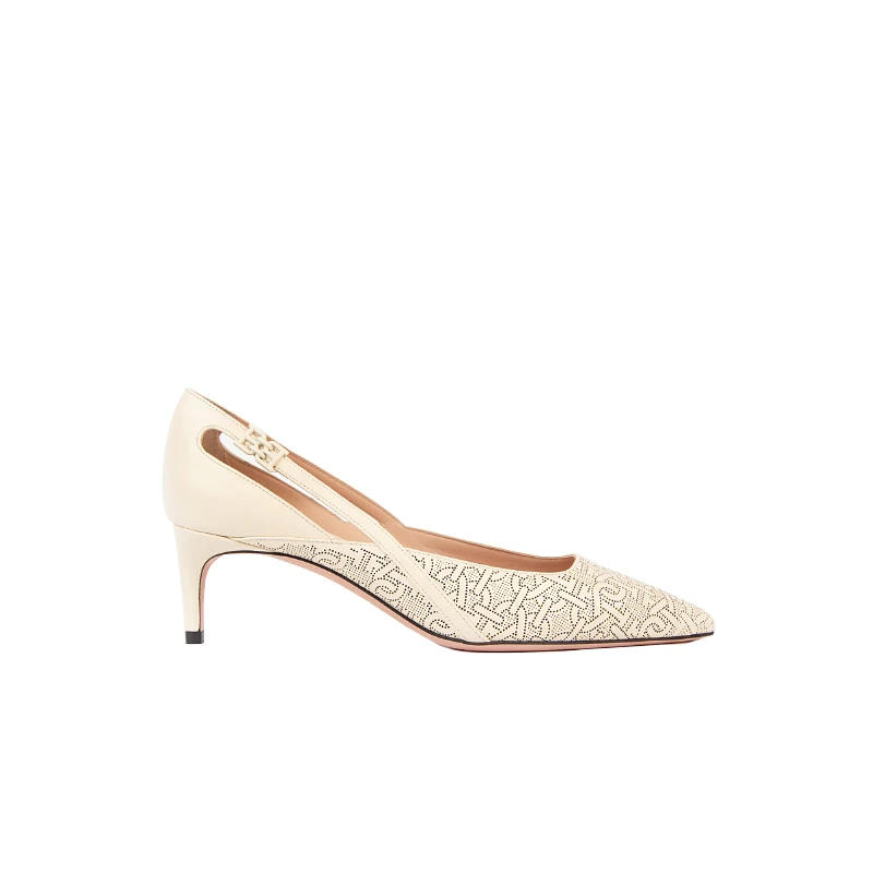 BALLY/巴利女士ELSA白色小牛皮尖头高跟鞋 ELSA 55SFM WP5503U101