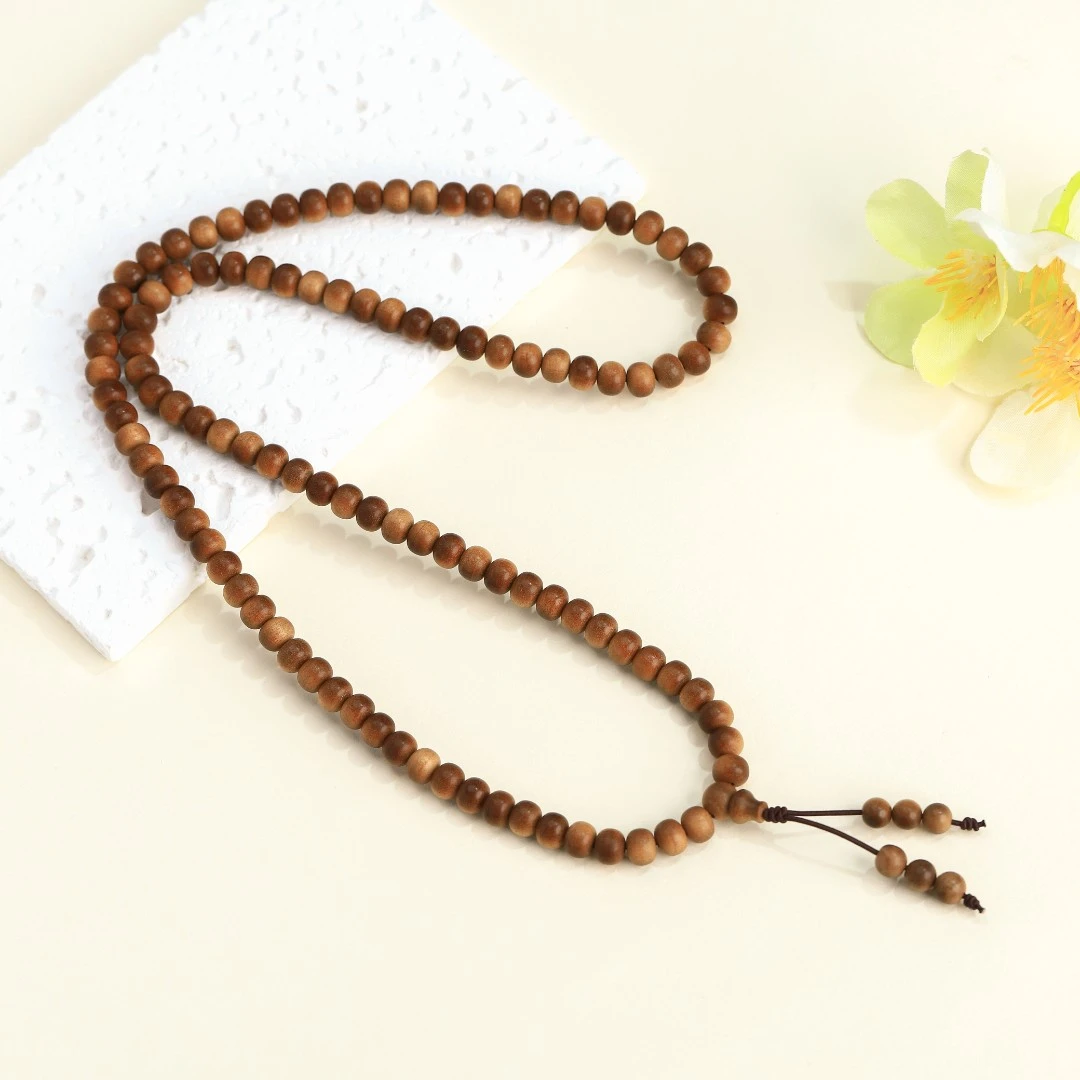 印度老山檀黑肉虎皮0.6*0.7多圈手串【山木集】