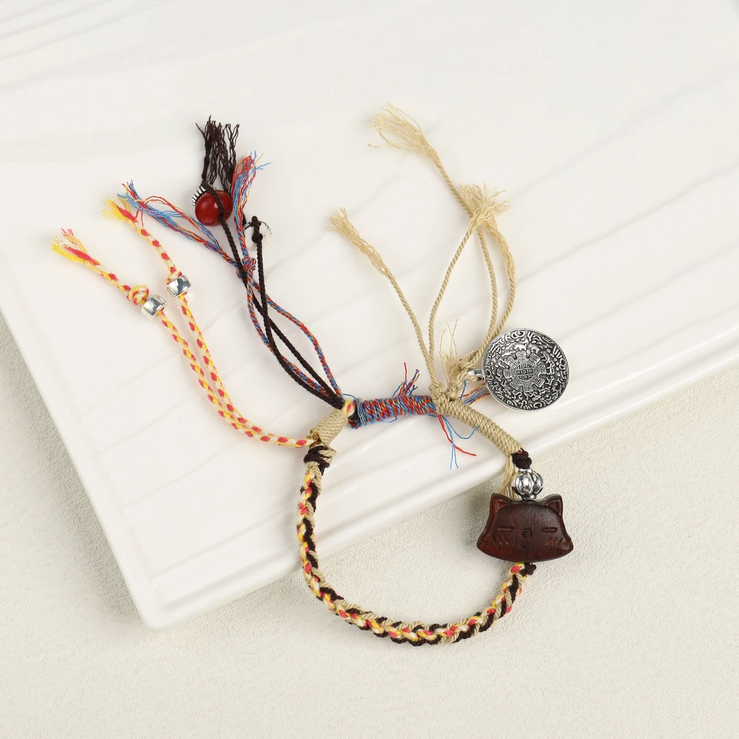 猫咪手编绳手串【山木集】