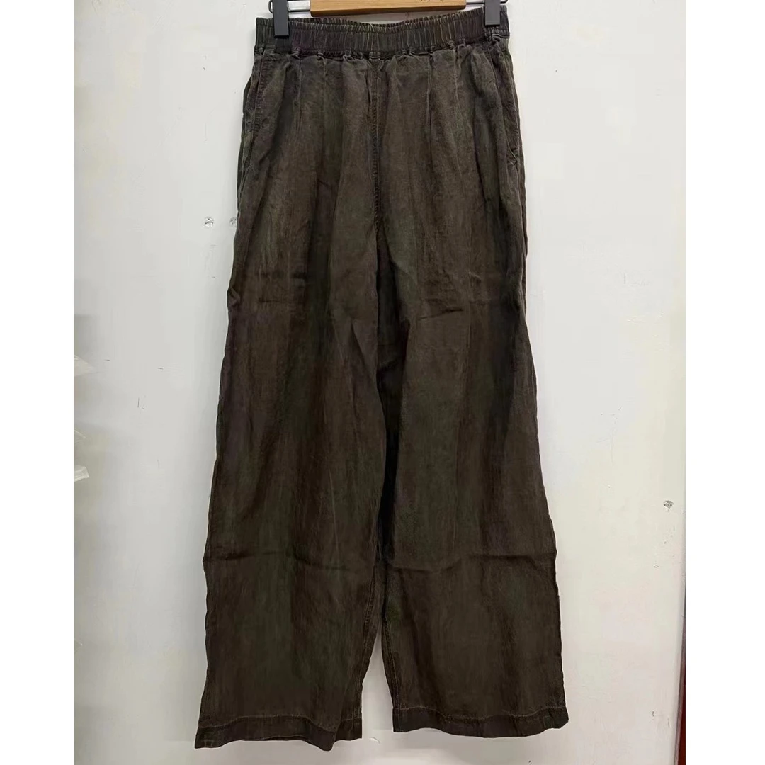 左岸迷香 果儿坊 【长裤】休闲 百搭 复古 黑色 3012-1