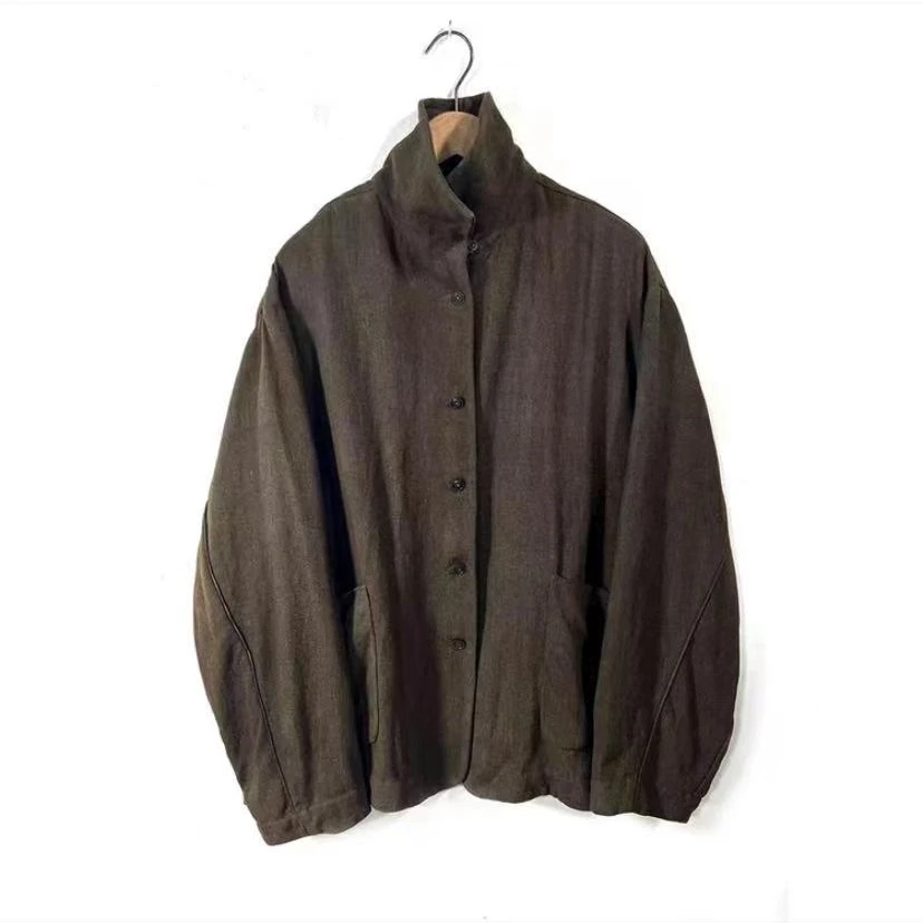 左岸迷香 果儿坊【短外套】时尚 休闲 百搭 复古 植物染 9005