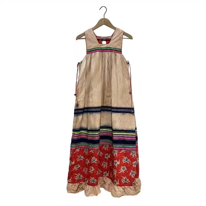 左岸迷香 果儿坊【连衣裙】复古 文艺 舒适 气质 植物染 5023