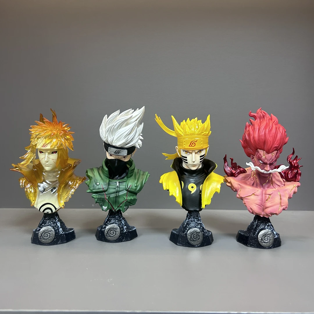 15cm火影忍者胸像卡卡西鸣人凯手办模型