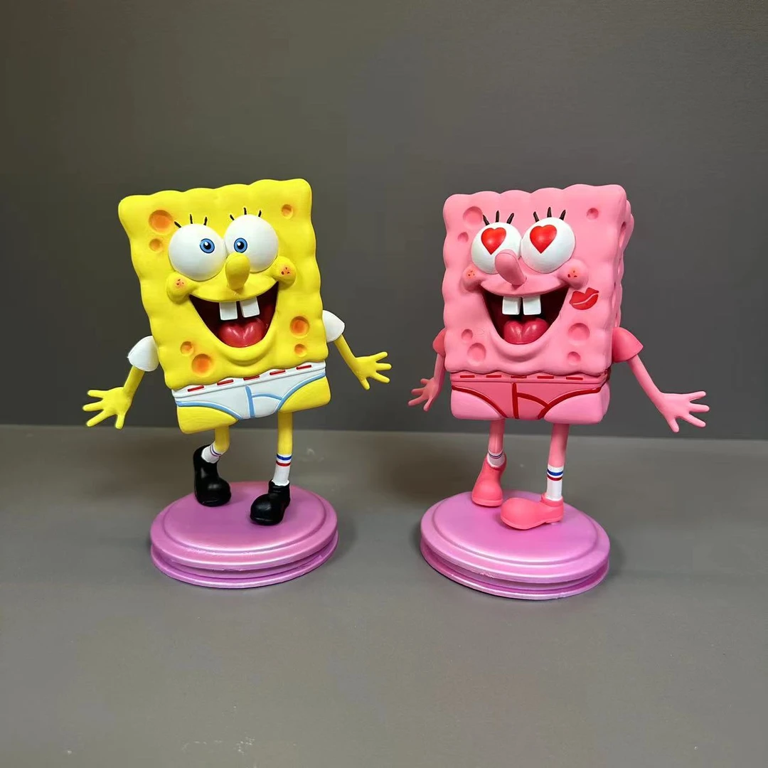 16cm 海绵宝宝手办 摆件车载模型