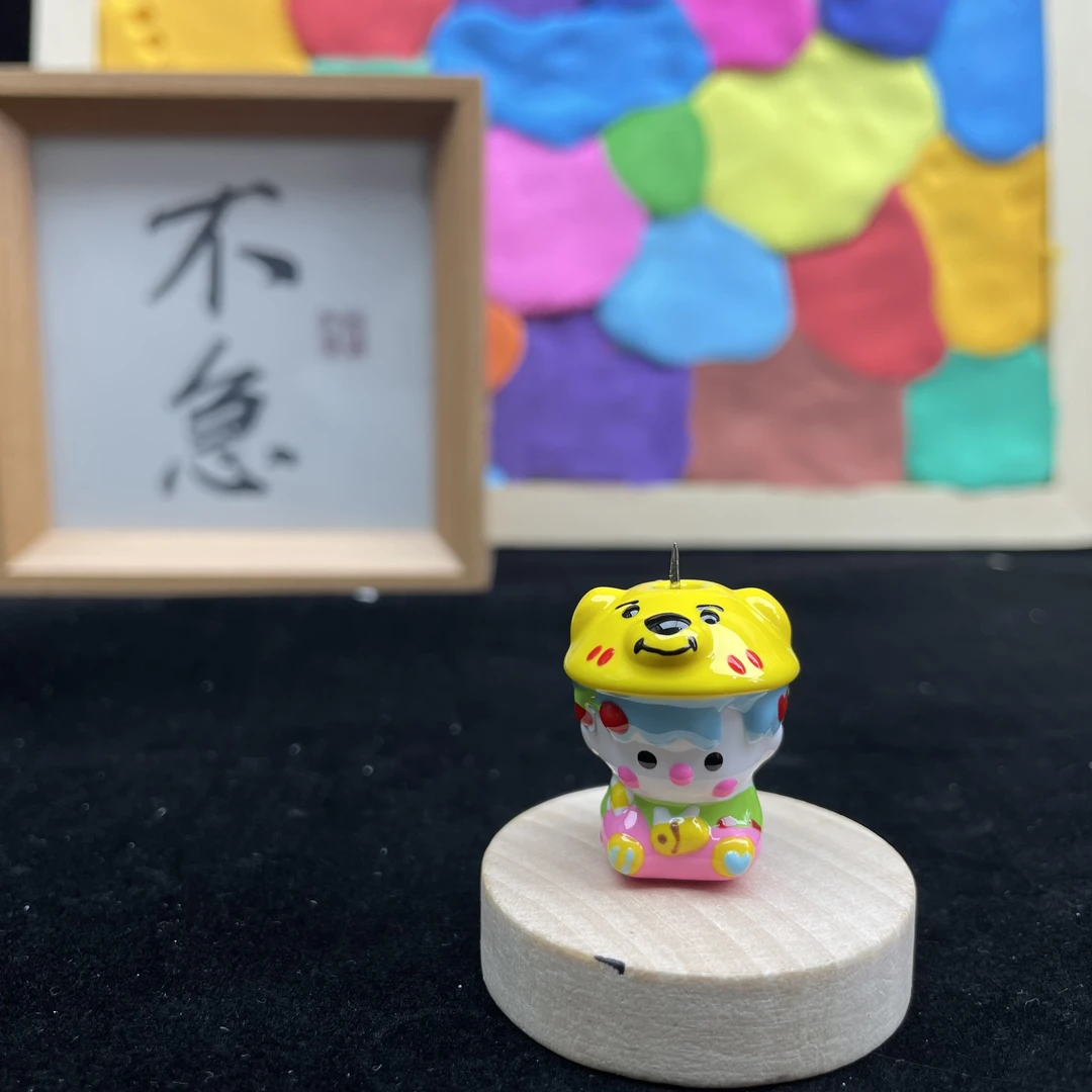 【A12】维尼熊斗篷Haci纯手工捏捏制作DIY创意手机链包包链