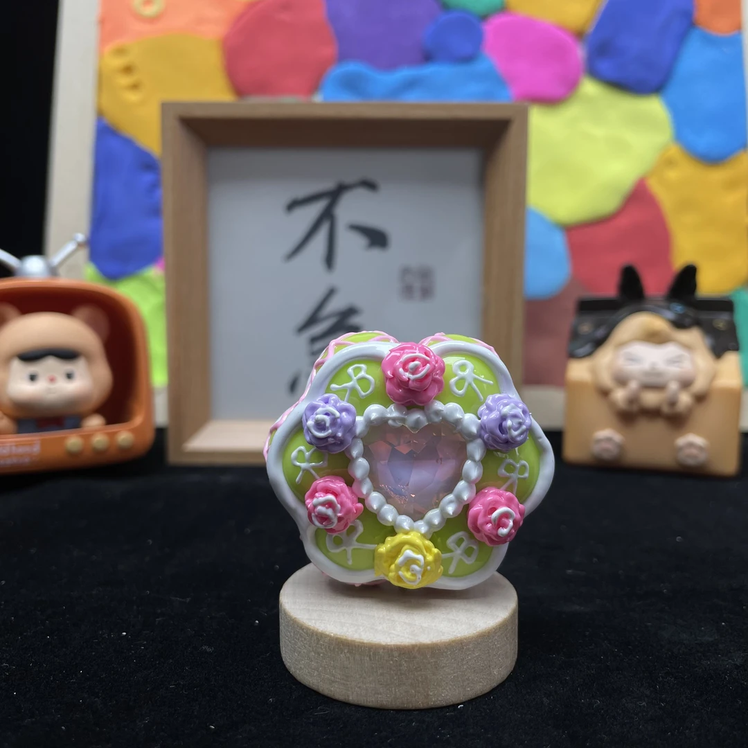 【A34】玫瑰花郜郜纯手工捏捏制作DIY创意手绘珠手机链