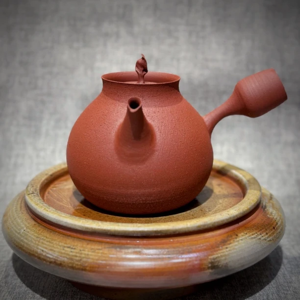 潮简正品 吴义永 高梨砂铫 左右手650cc潮州手拉砂铫全手工煮水壶