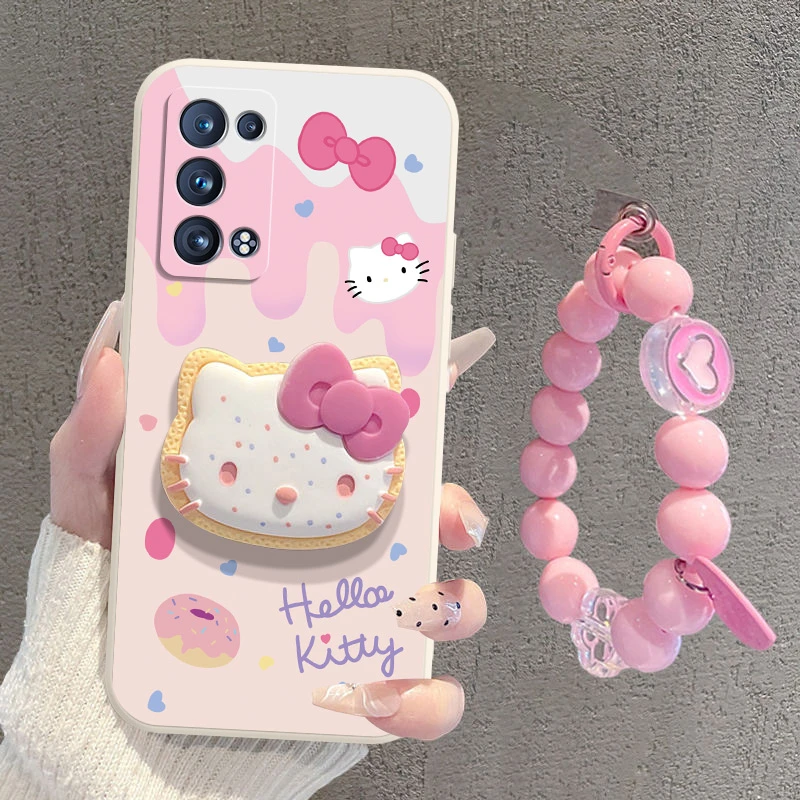 冰淇淋适用OPPOReno6Pro+手机壳PENM00液态硅胶卡通新款女时尚潮