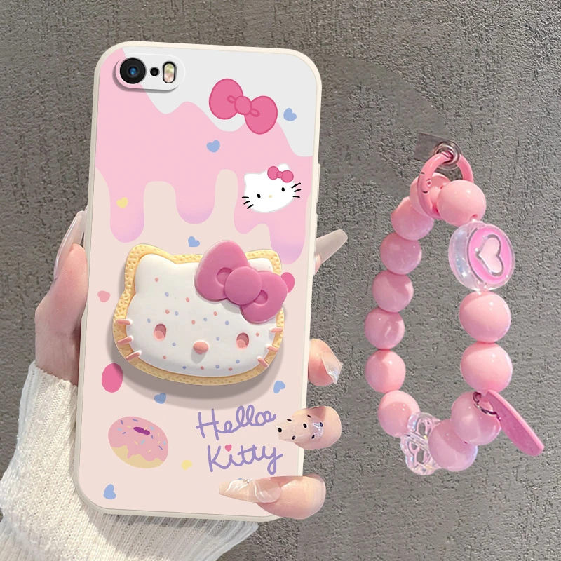 冰淇淋适用iPhone苹果5手机壳平果5s液态硅胶a1530卡通时尚新款女