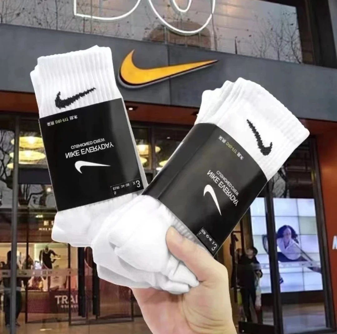 特价清仓Nike/耐克毛巾底黑白运动袜舒适吸汗透气休闲四季款男女