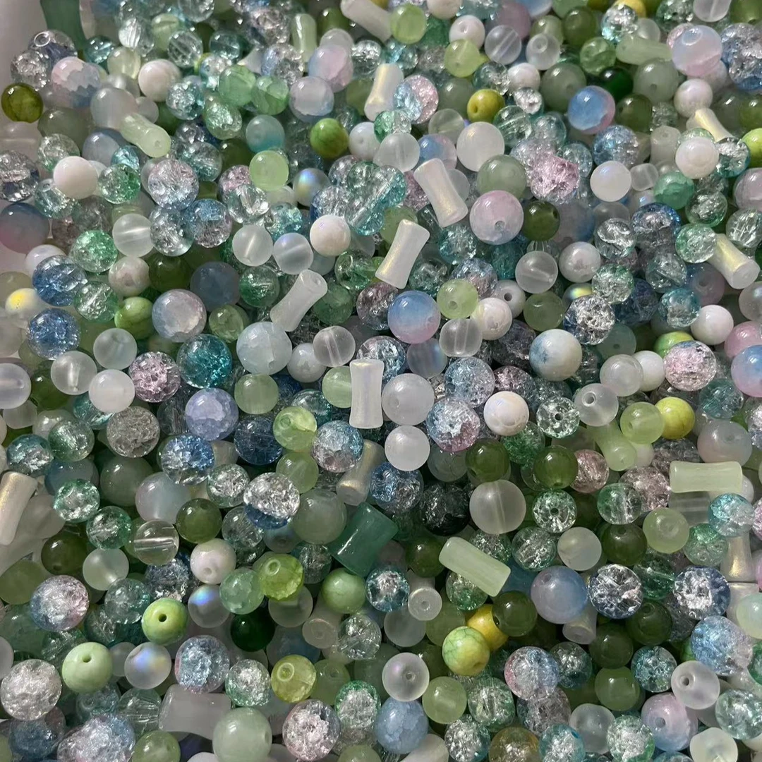 琉璃珠珠混色半斤装