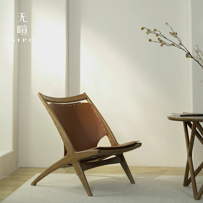 无喧【创意x躺椅】北欧单人休闲椅客厅阳台家用靠背躺椅设计师简约