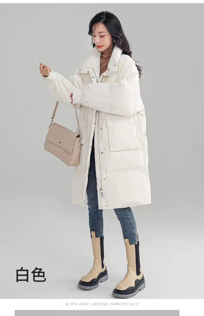 【胖子专属】2023韩版加厚保暖百搭时尚休闲百搭显瘦鹅绒服 RQ2030