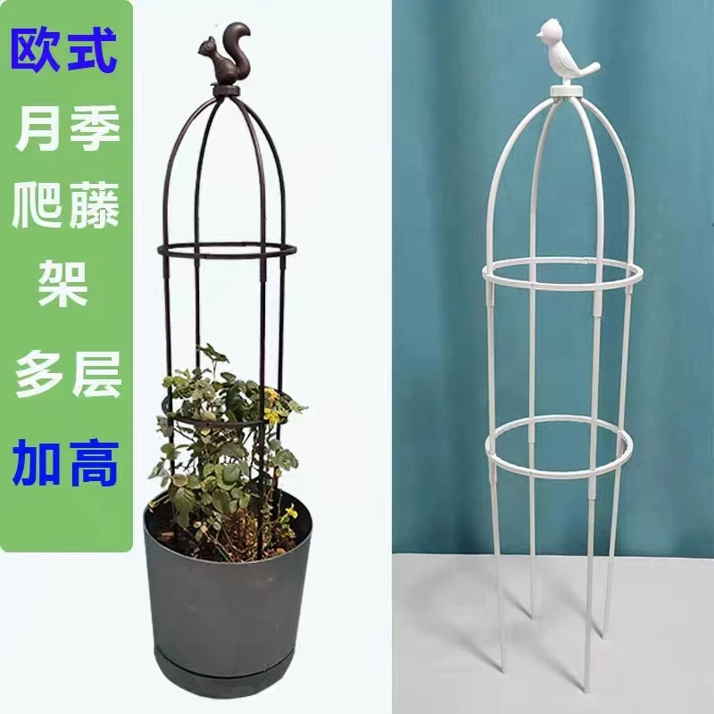 欧式园艺爬藤架 U型攀爬架月季花架阳台庭院植物花创意简约支撑架