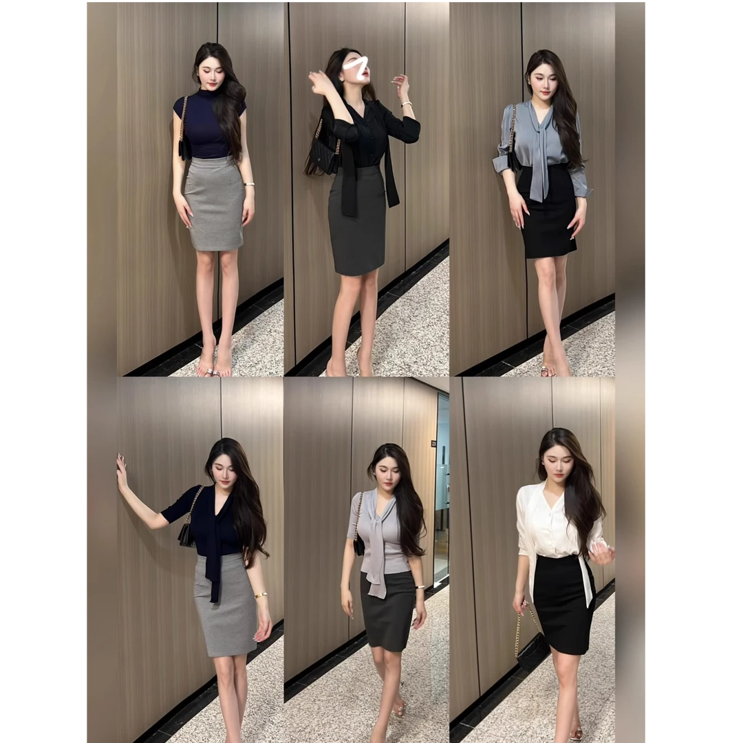 希野逸儿/纯欲御姐高腰气质辣妹包臀裙女春季紧身韩系显瘦半身裙