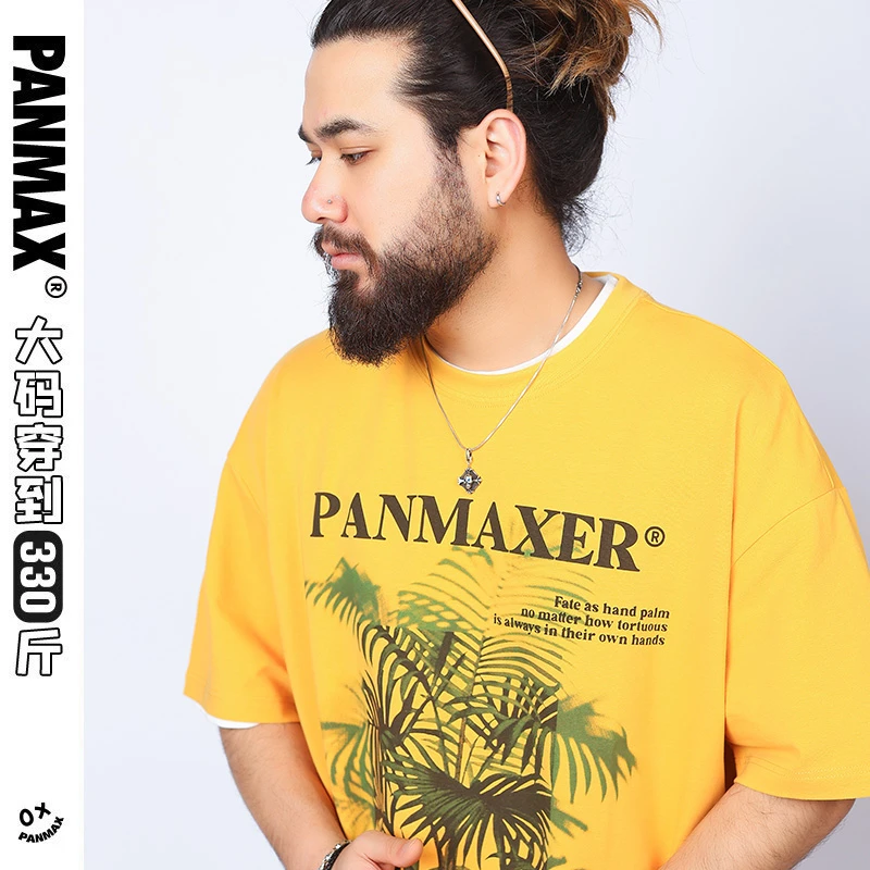 PANMAX/潘·麦克斯运动休闲百搭夏季宽松印花圆领