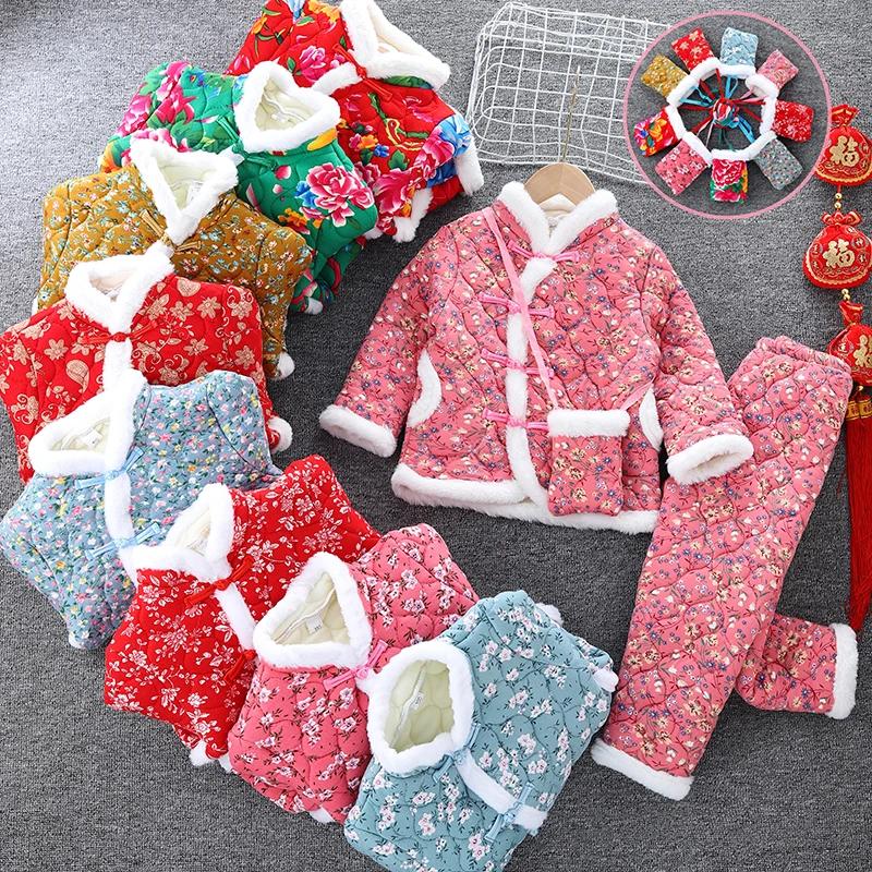 【拜年服】东北大花加绒加棉加厚大花袄民族风棉服拜年服（带包包）