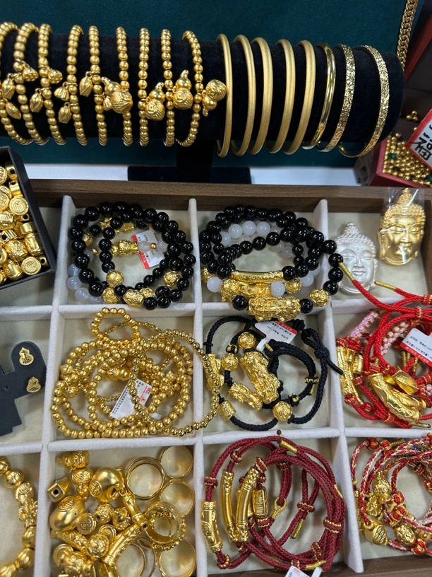 足银手链 直播间定制链接中古金色