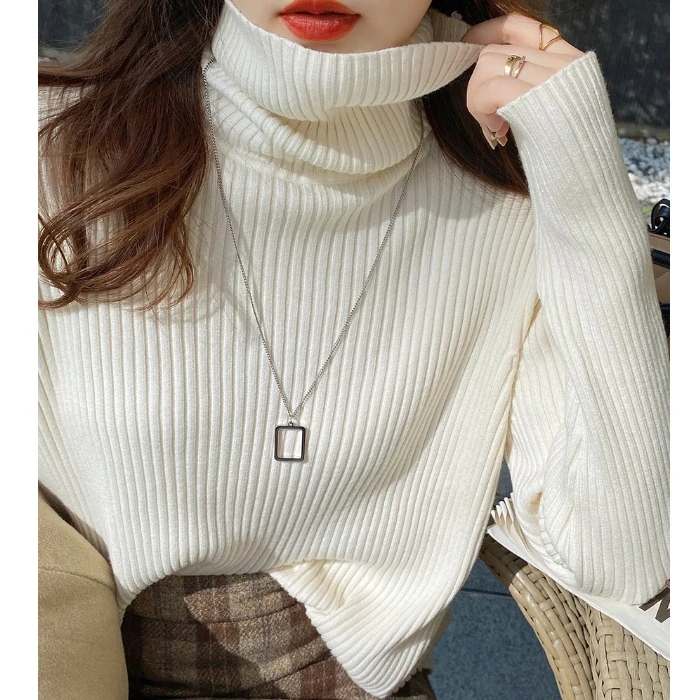 加厚孕妇装毛衣女秋冬季2024新款高领针织衫内搭洋气孕妇打底衫服