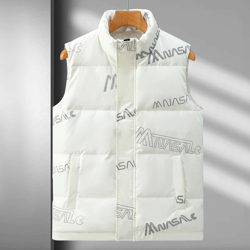 JEEP吉普羽绒马甲男款青少年学生潮冬款男士冬季2024新款坎肩外套