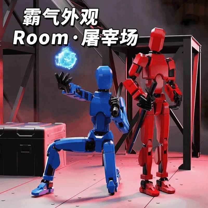 【9.9正版3个】多关节可动小人仔男孩益智玩具拼装炫酷有趣解压摆件