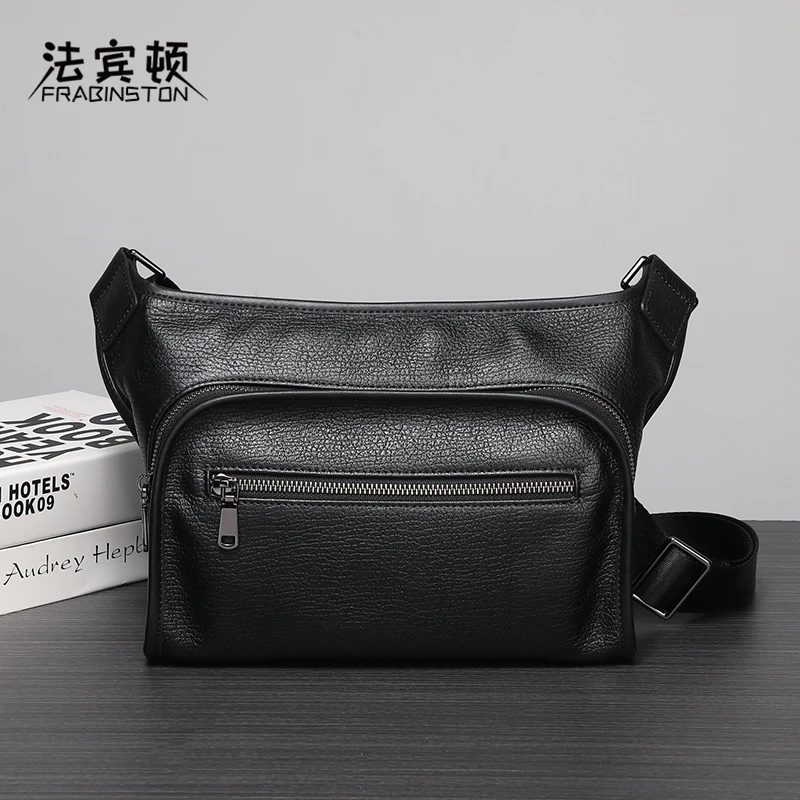 真皮男士包包休闲百搭多功能简约青年单肩包斜挎包复古潮流斜跨包