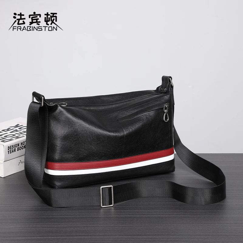 法宾顿真皮男包软面光面包挎包百搭个性单肩时尚肩包复古简约韩版