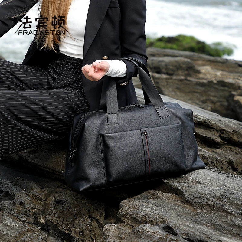 真皮男士商务旅行包大容量多功能旅行袋收纳包短途出差便携衣物包