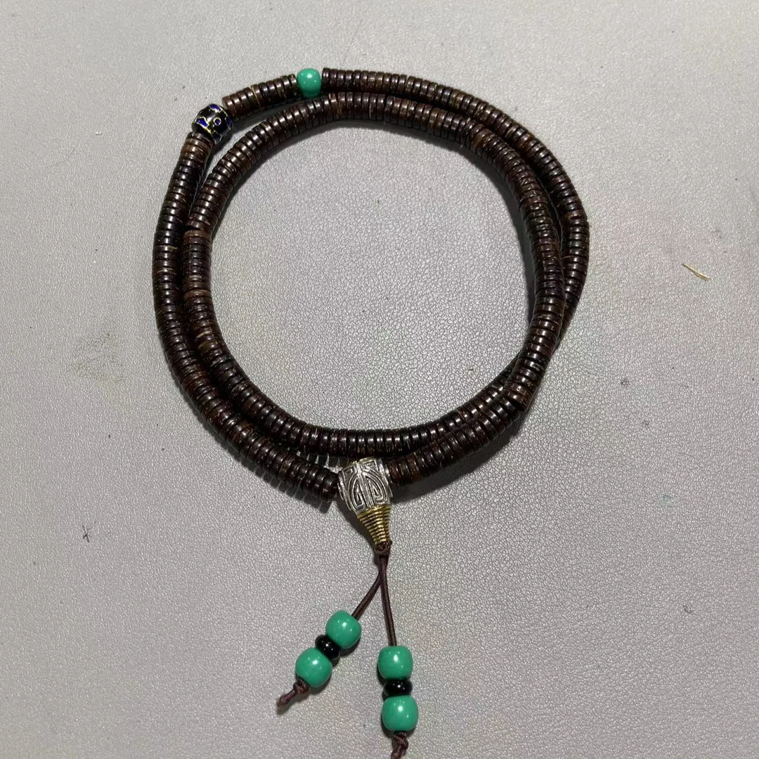 Y210原生态椰蒂卡7×2药片多圈挂脖.