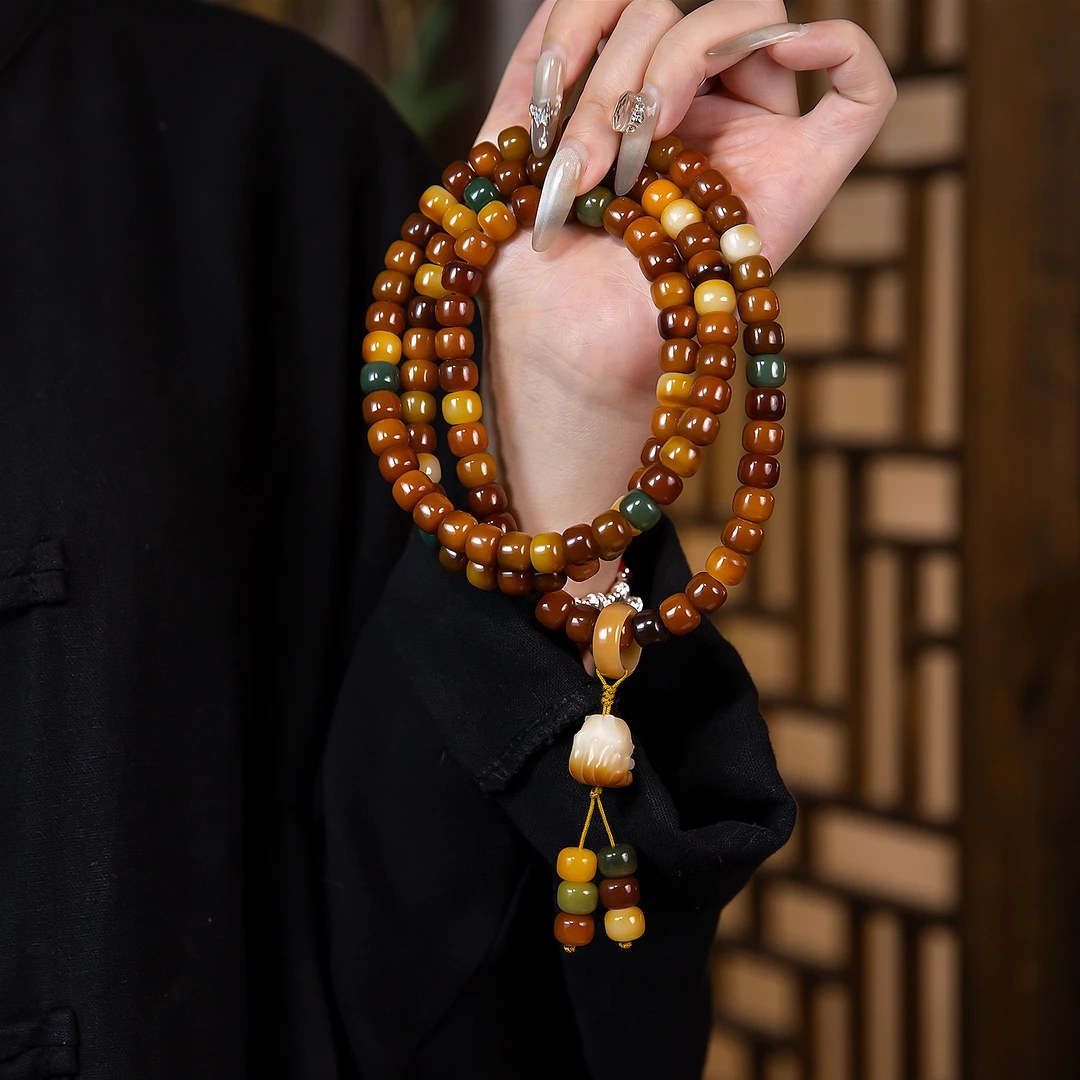 【凤九多圈咖啡色】菩提根多圈  男女款脖链 手串