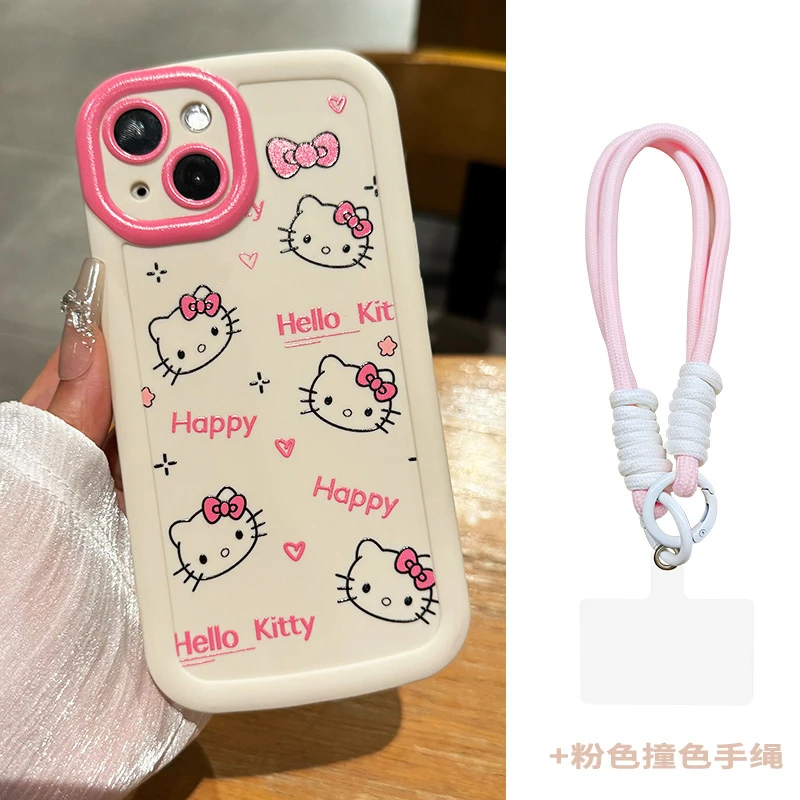 【苹果/华为/荣耀/OPPO/vivo/小米】满屏KT猫磨砂泡芙防摔手机壳