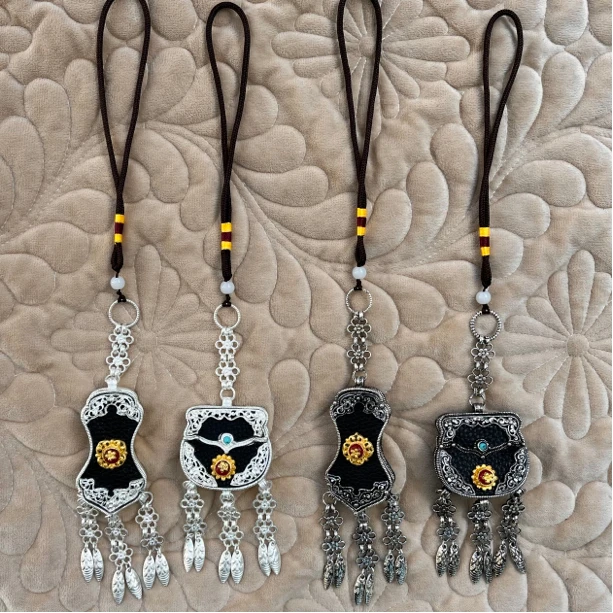 西藏藏式仿银合金属藏式腰间配饰旅游结婚藏装藏袍藏服配饰腰链