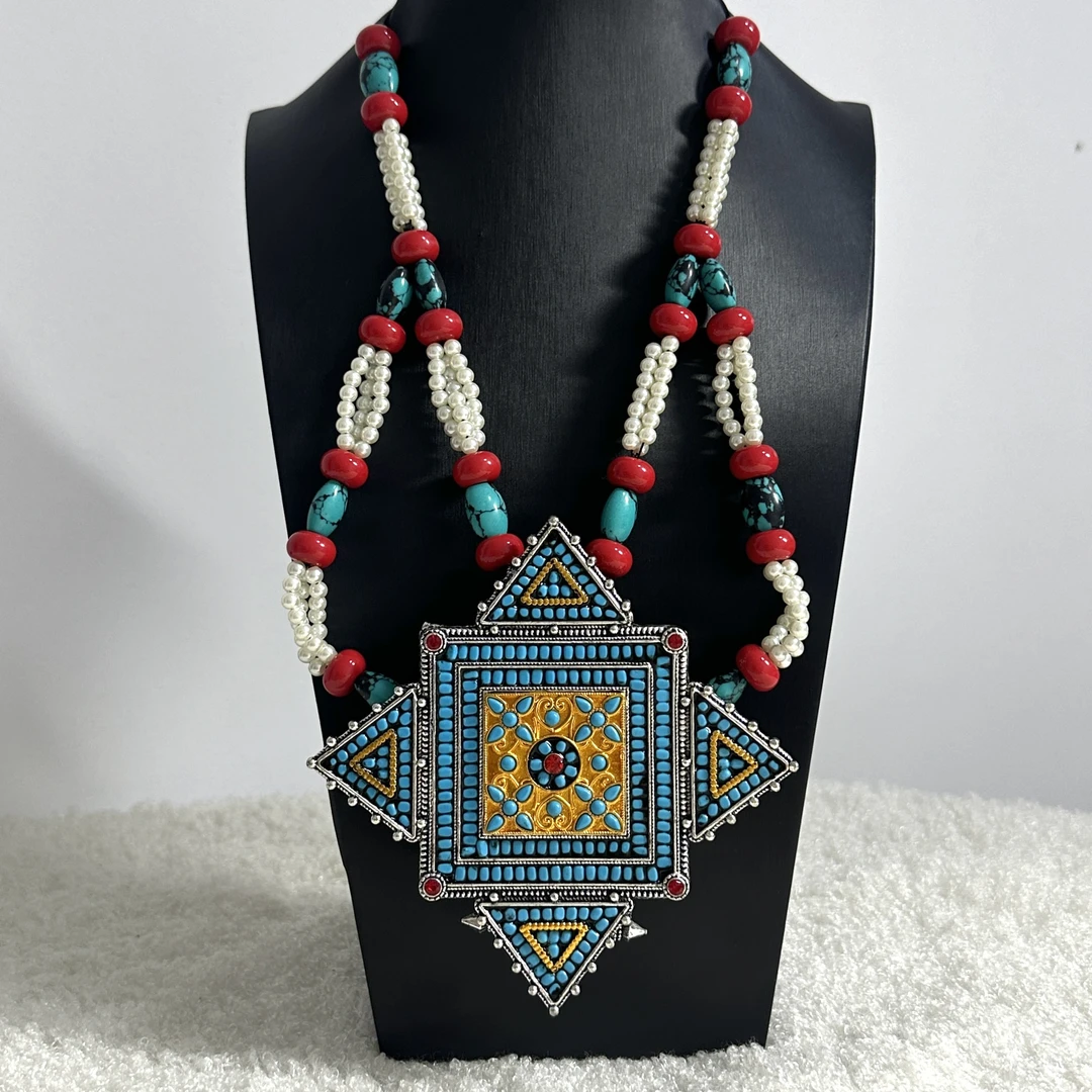 藏族饰品挂件藏族舞配饰颈饰藏族首饰不掉色