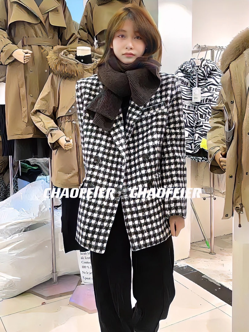 【NO退NO 换】秋冬新款时尚百搭修身气质休闲加棉中长款大衣