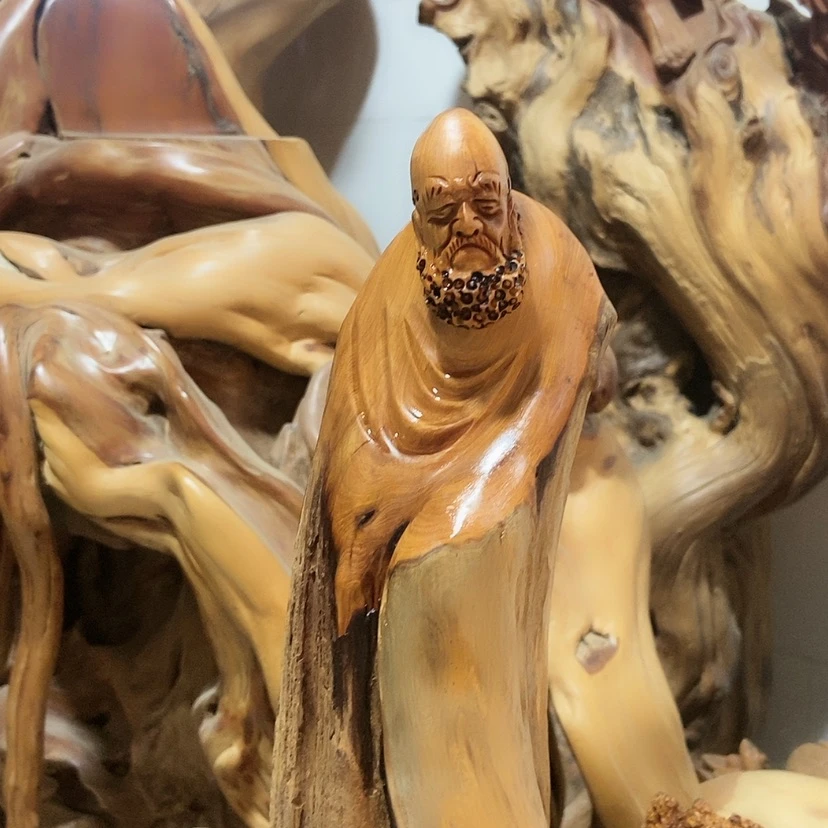 【闪购商品】崖柏根雕福**天