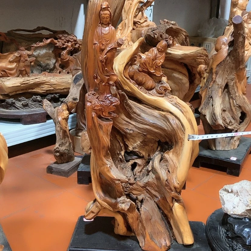 【闪购商品】黄杨木根雕关*侠