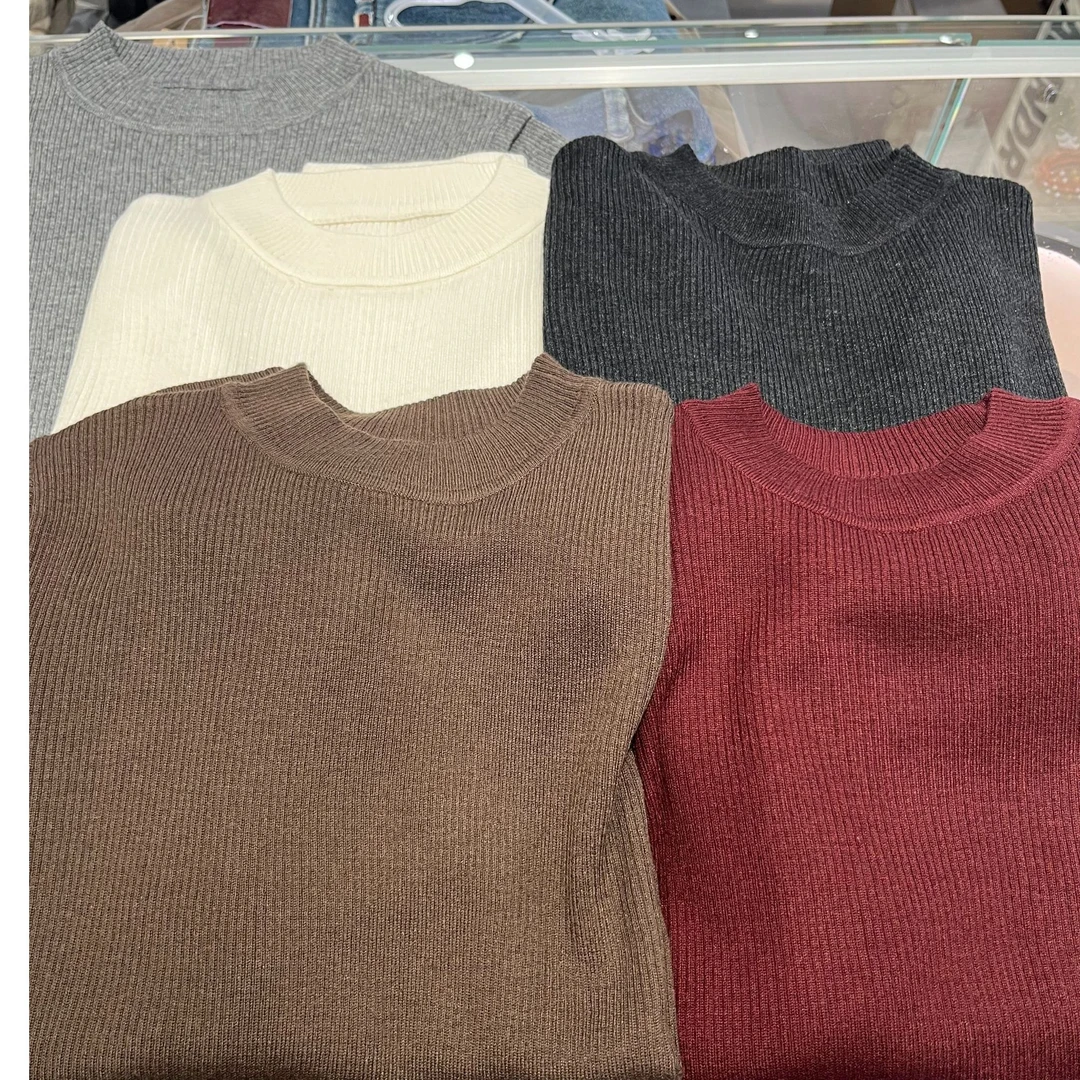 秋冬时尚气质休闲宽松显瘦内搭毛衣针织衫【9561】