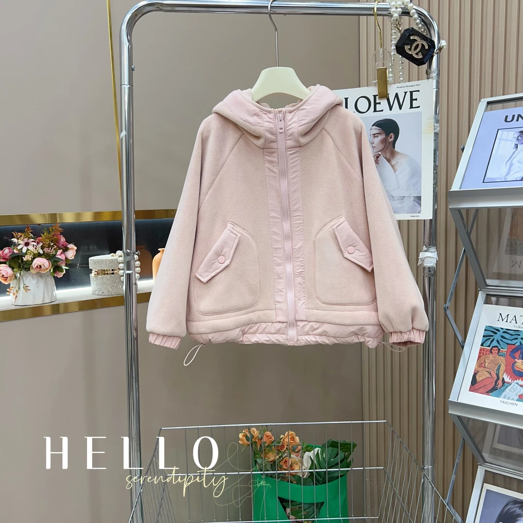 女童2024秋冬季新款韩版洋气双面奥利绒外套 -9638