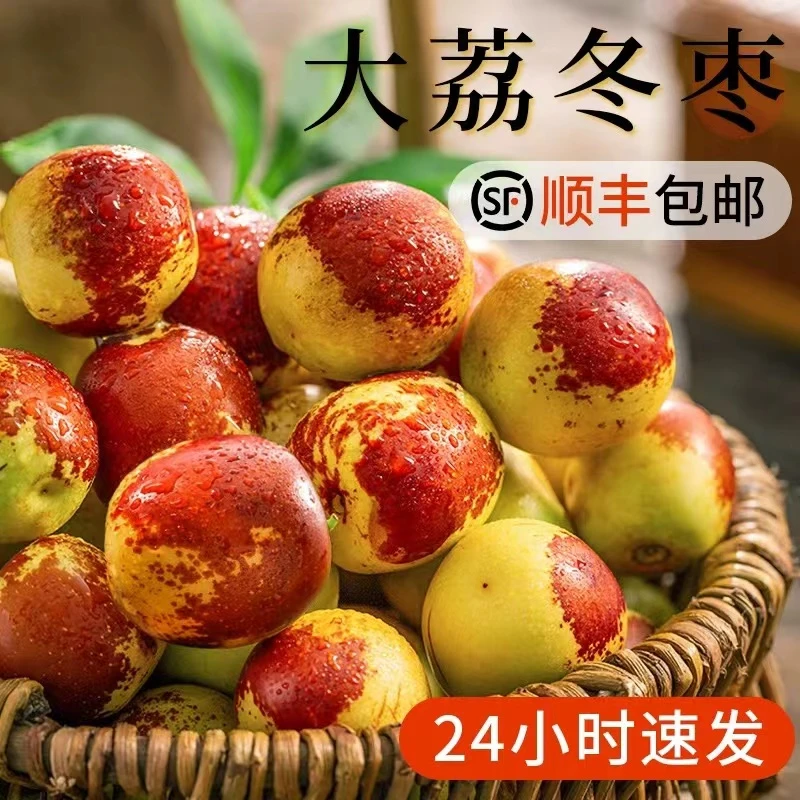 （圆通极兔偏远不发）陕西大荔产地精选冬枣嘎嘣脆甜水果拐枣